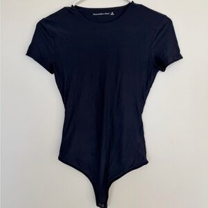 Abercrombie & Fitch Navy Short Sleeve Bodysuit